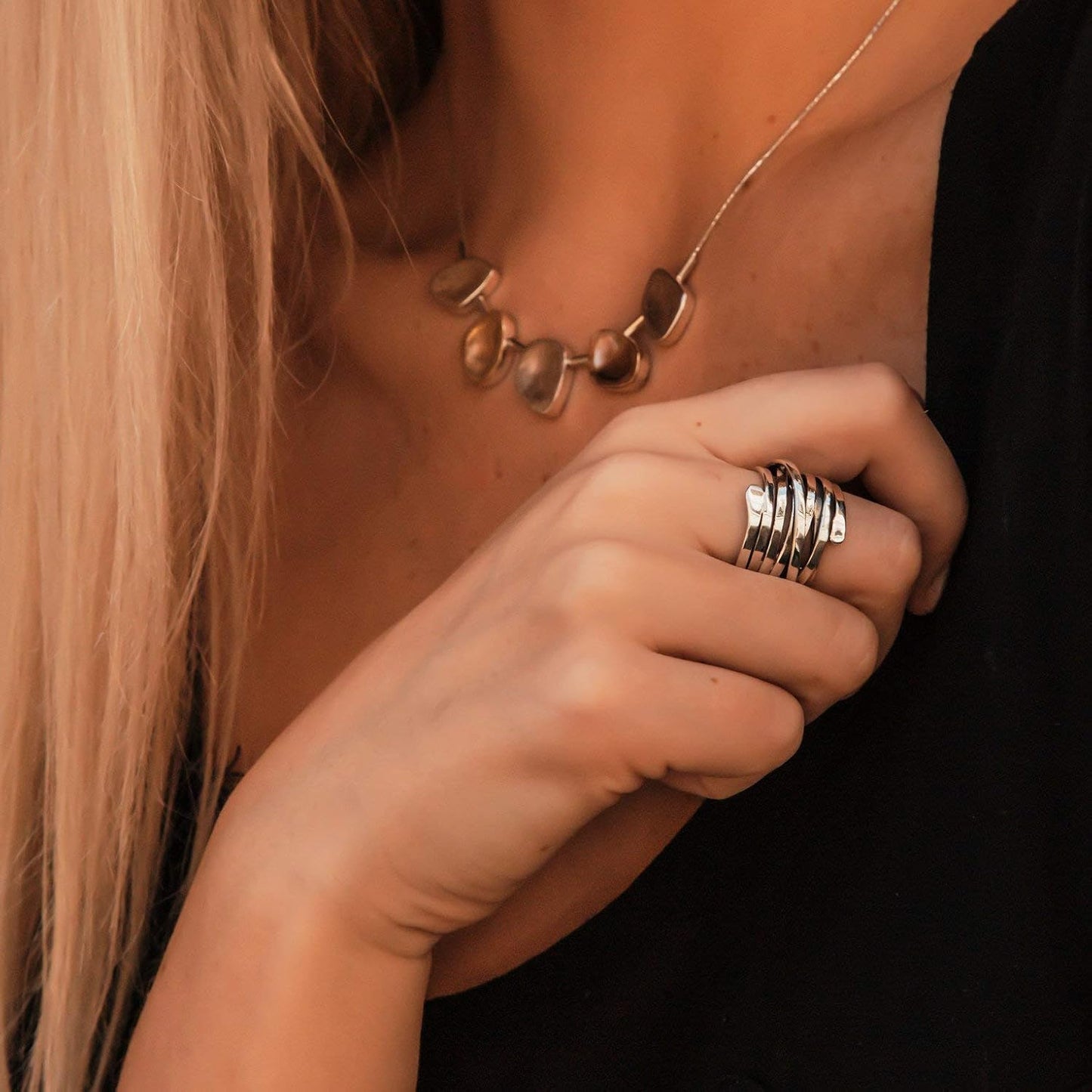 Bliss - Bague Vintage Épaise en Argent