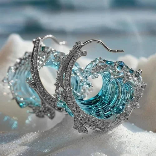 Sophia™ | Boucles d'oreilles Serment de l'Océan