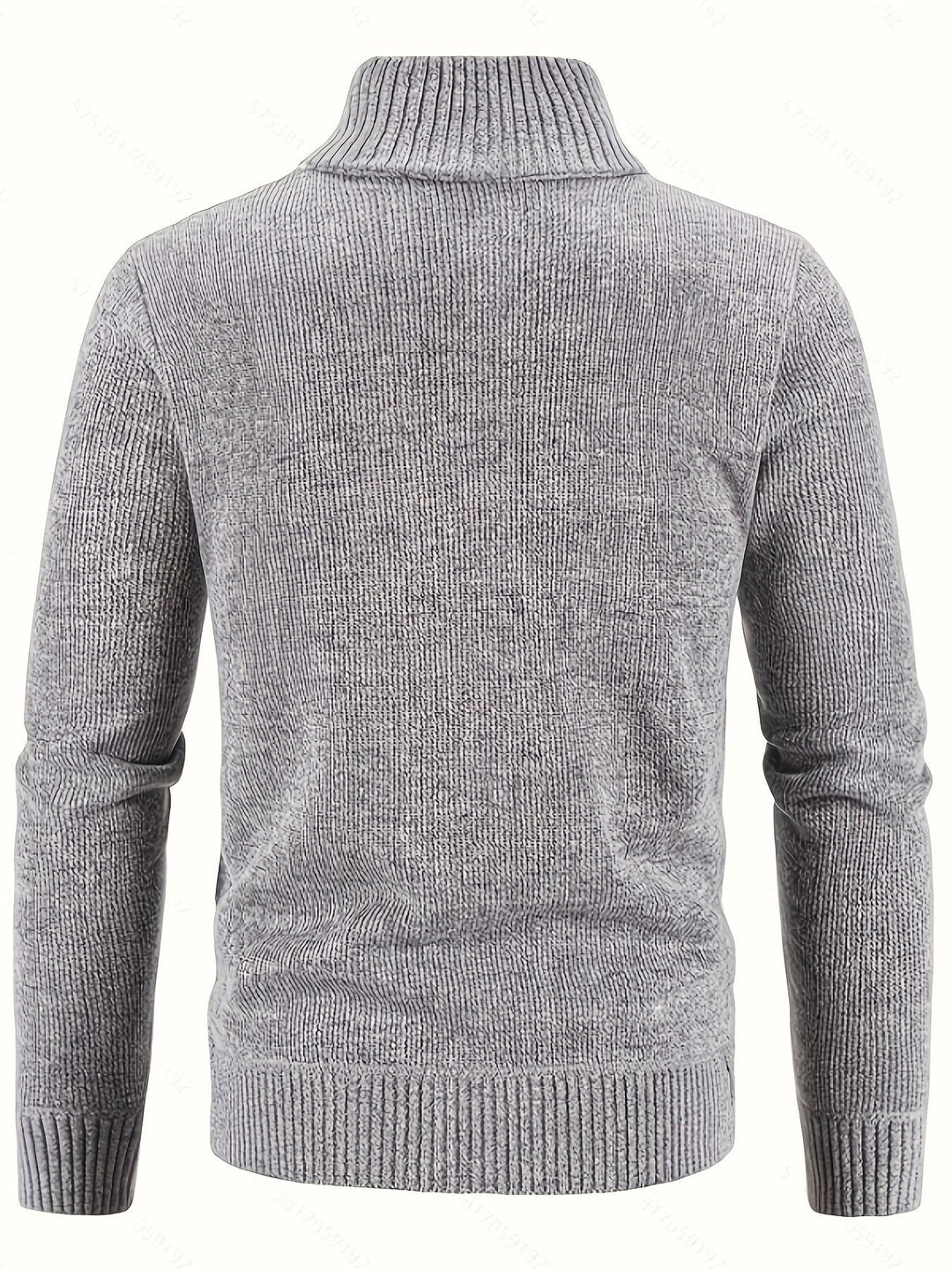 Cardigan zippé homme en maille torsadée à col montant – Henrik – vue 9