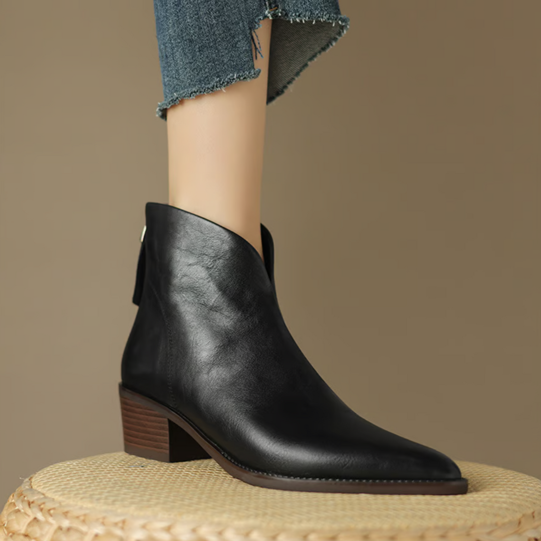 Bottines femme élégantes à talon bas – Felly – vue 8