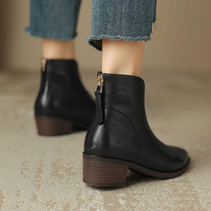 Bottines femme élégantes à talon bas – Felly – vue 9