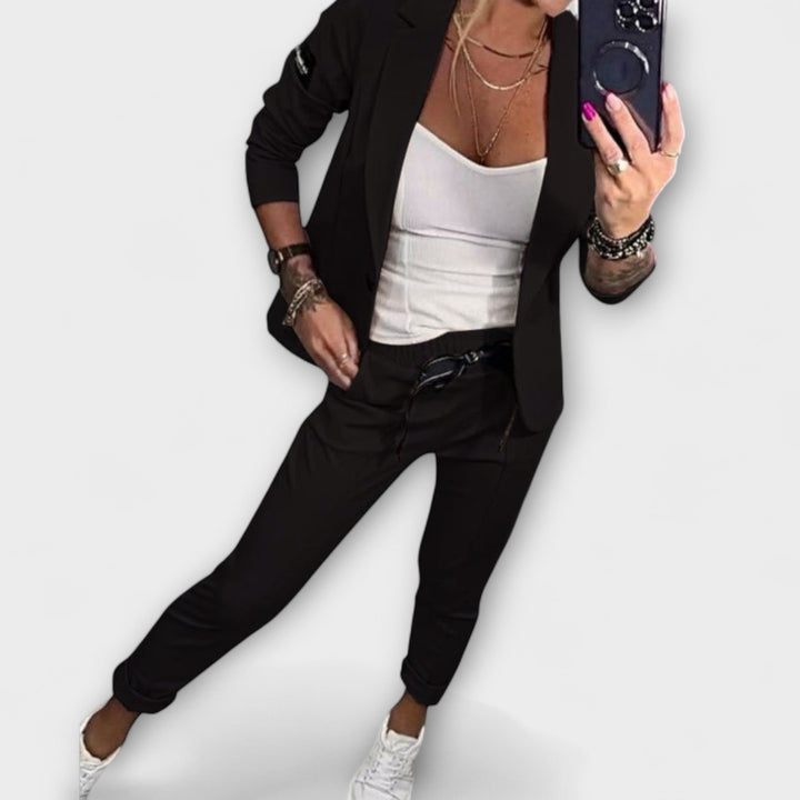 Vionne | Ensemble élégant de haut, veste et pantalon