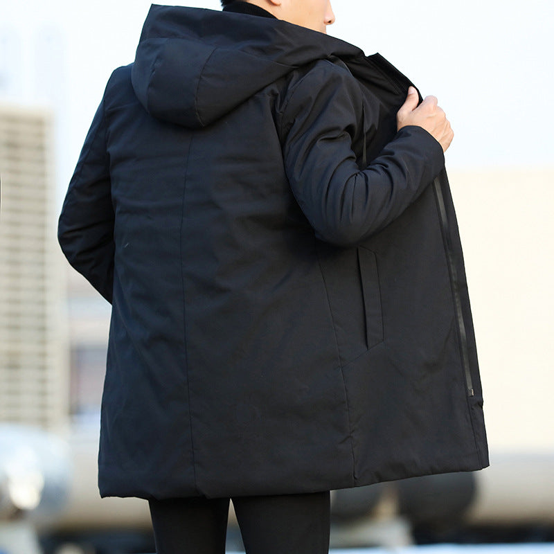 Manteau d'hiver homme isolant mi-long à capuche – Ivar – vue 7
