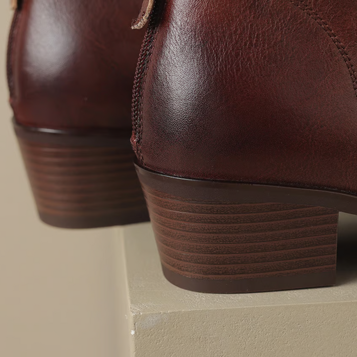 Bottines femme élégantes à talon bas – Felly – vue 10