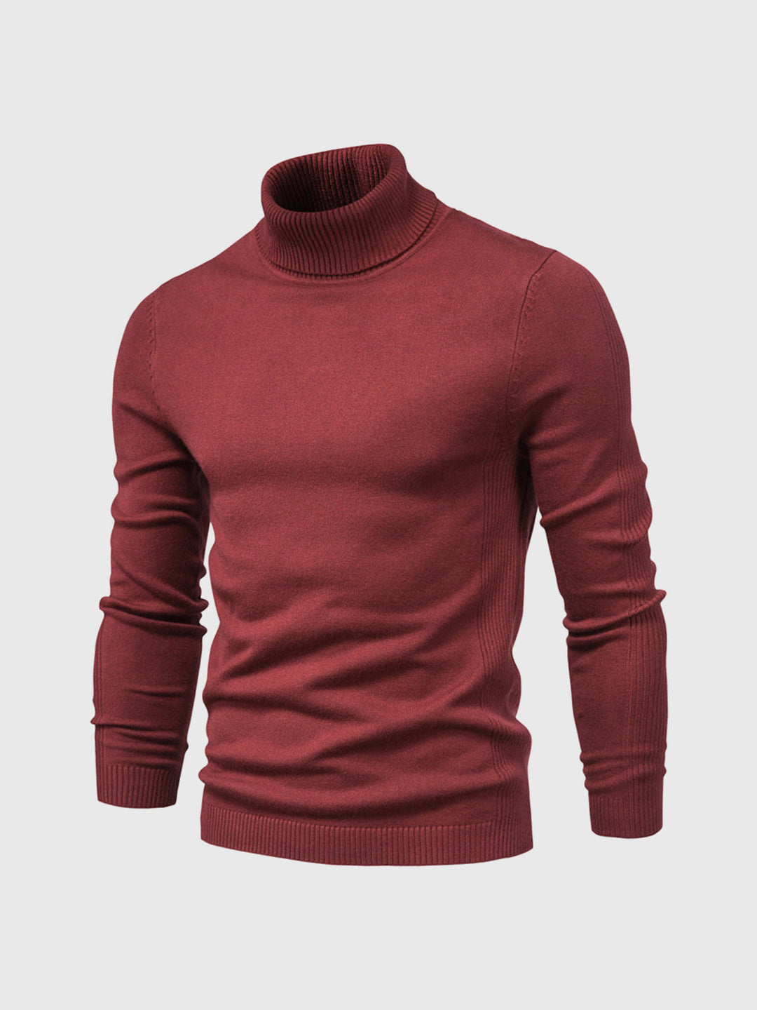 Pull col roulé homme en coton doux coupe ajustée – Bastien – vue 5