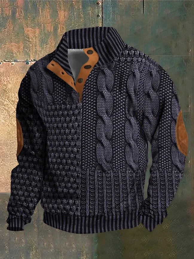 Pull homme en maille douce et polyvalent – Phillipp – Gris foncé