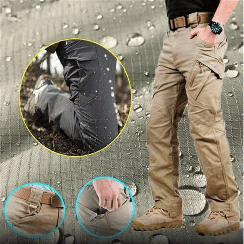 Pantalon cargo homme déperlant multi-poches coupe droite – Mathis - vue 3
