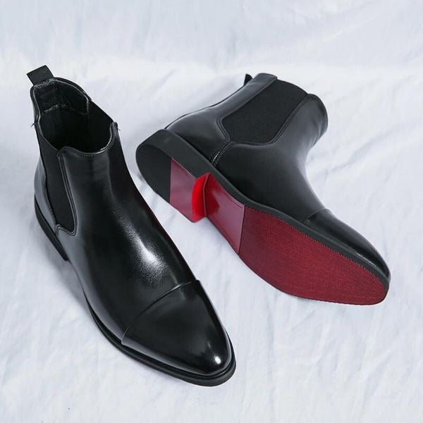 Bottes homme en cuir élégantes – Noir
