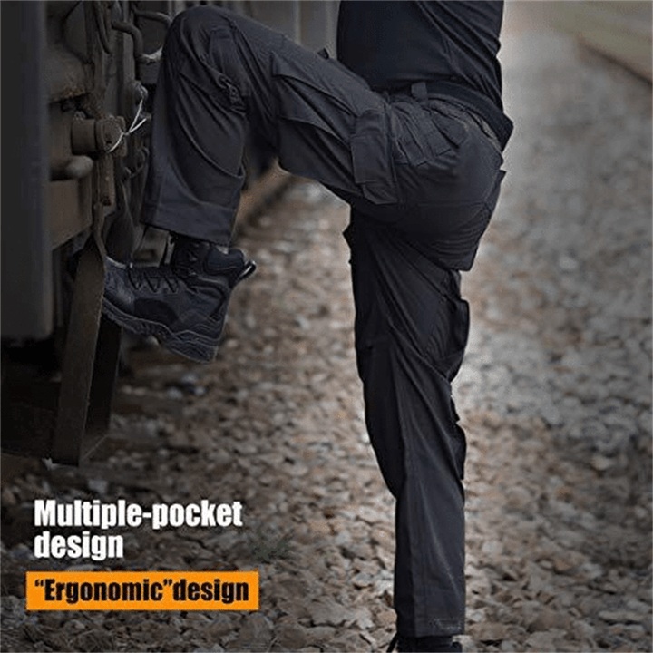 Pantalon cargo homme déperlant multi-poches coupe droite – Mathis - vue 5