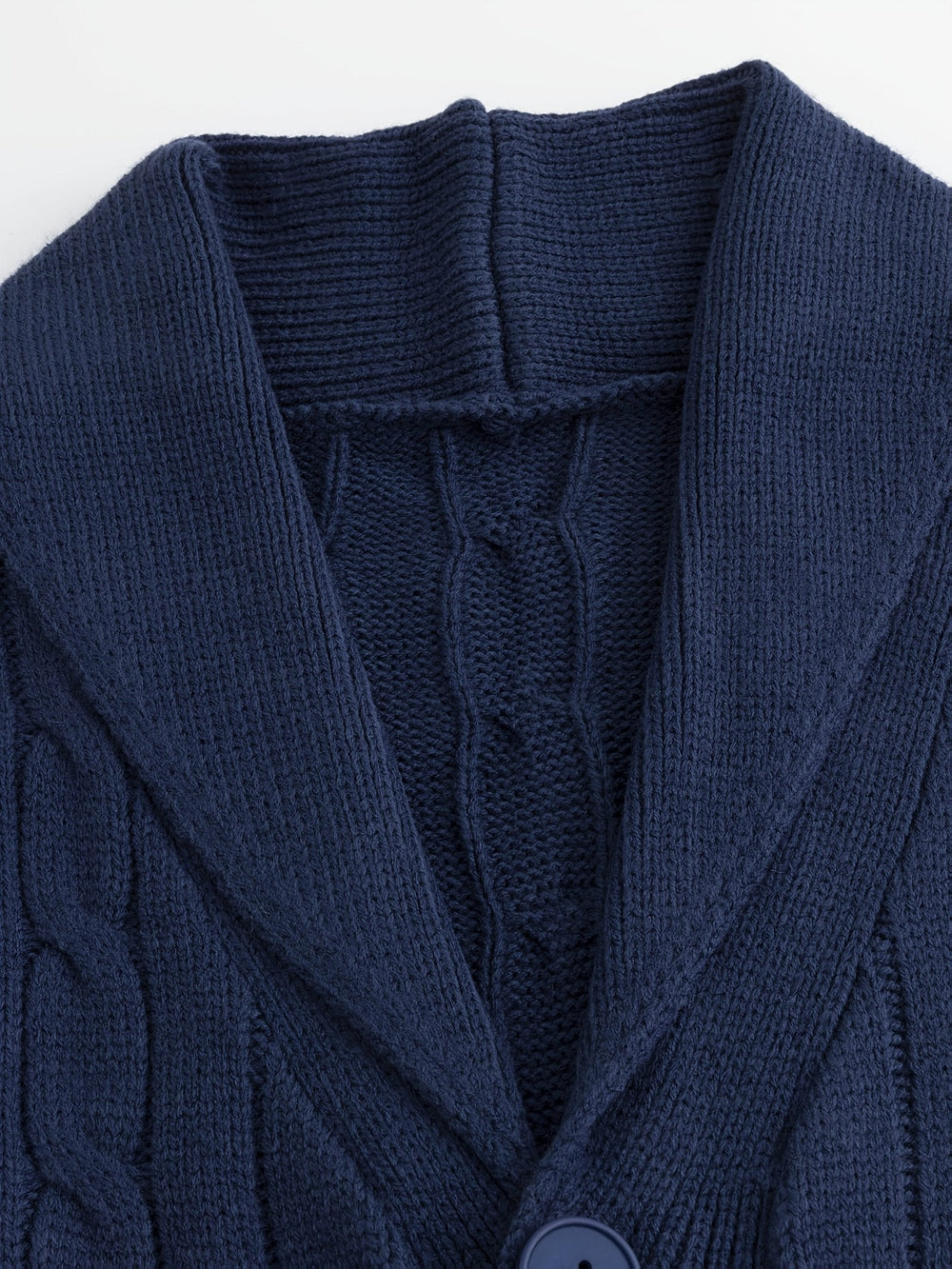 Cardigan homme classique en maille torsadée à col châle – Felix – vue 2