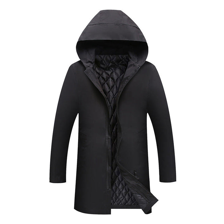 Manteau d'hiver homme isolant mi-long à capuche – Ivar – vue 8