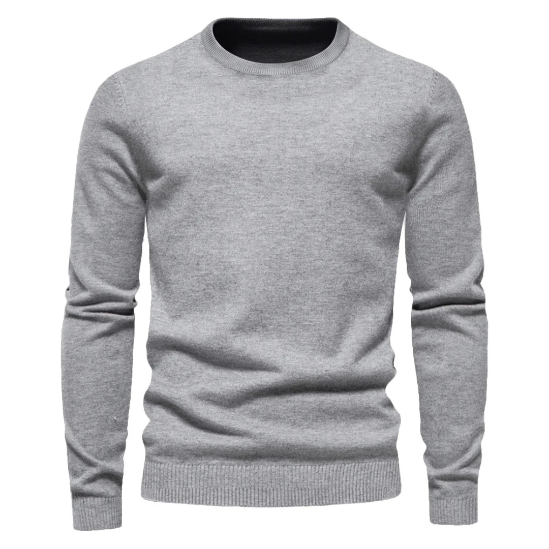 Pull homme élégant et confortable respirant – Christian – Gris