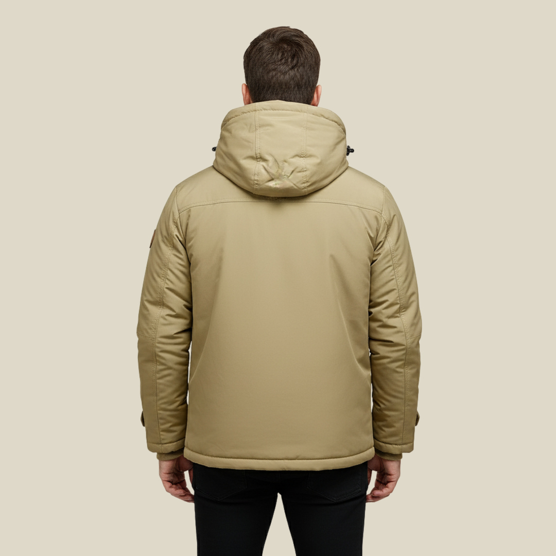 Manteau d'hiver homme robuste et imperméable à capuche amovible – Tobias – vue 9