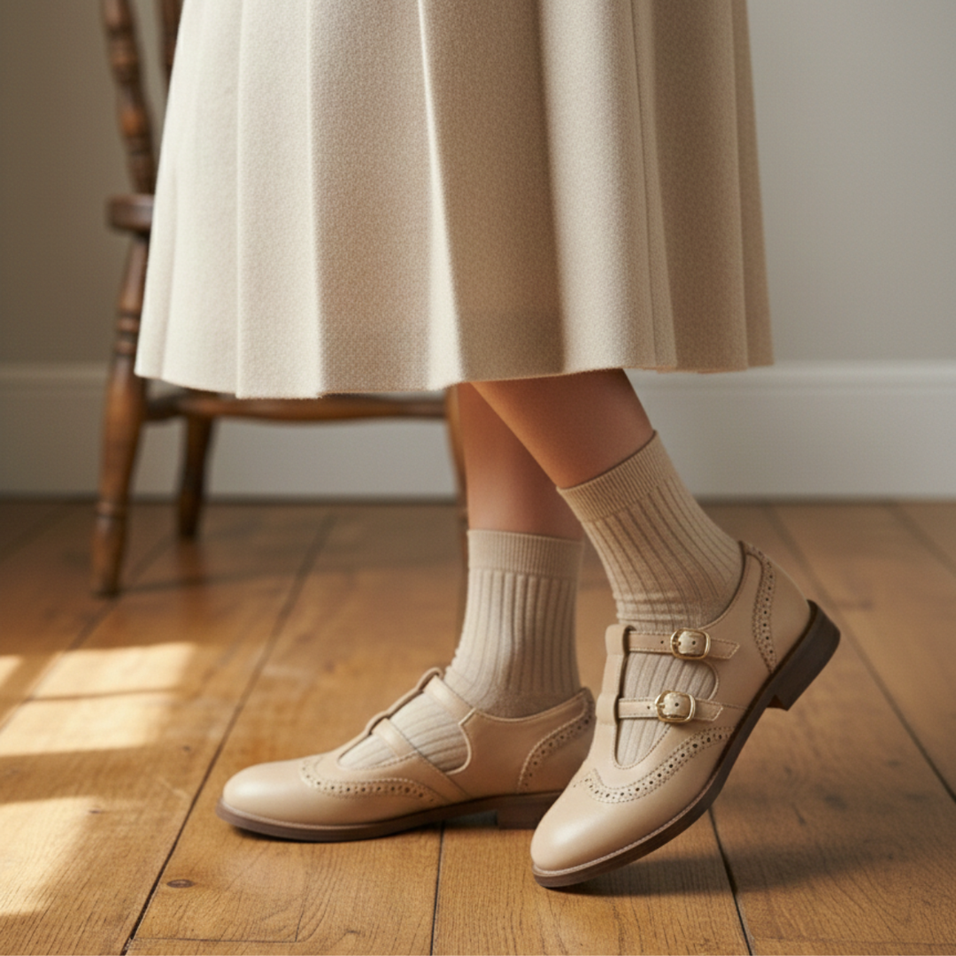 Babies femme classiques à talon bas et boucle – Mary Jane – vue 3