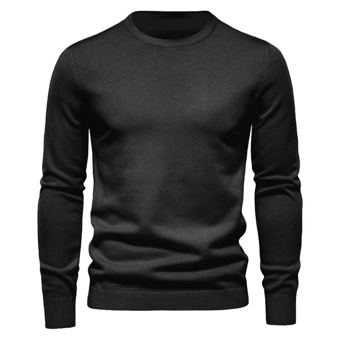 Pull homme élégant et confortable respirant – Christian – Noir