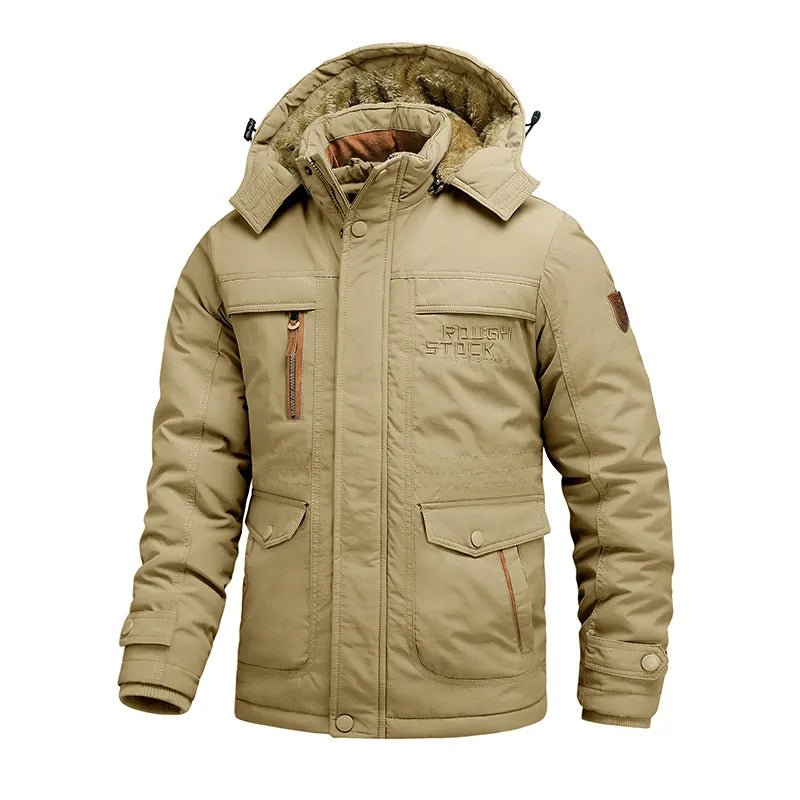 Manteau d'hiver homme robuste et imperméable à capuche amovible – Tobias – vue 14