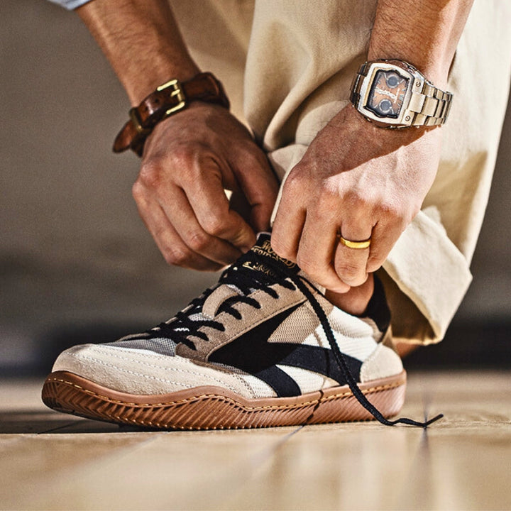 Baskets homme classiques rétro en daim style 1984 – Olympia – vue 2