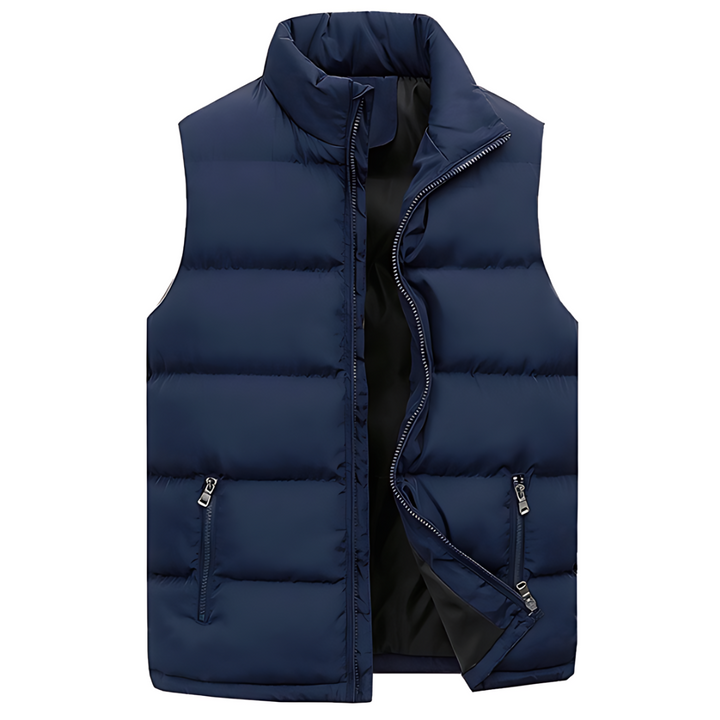 Gilet matelassé sans manches homme à poches – Outdoor – Bleu marine