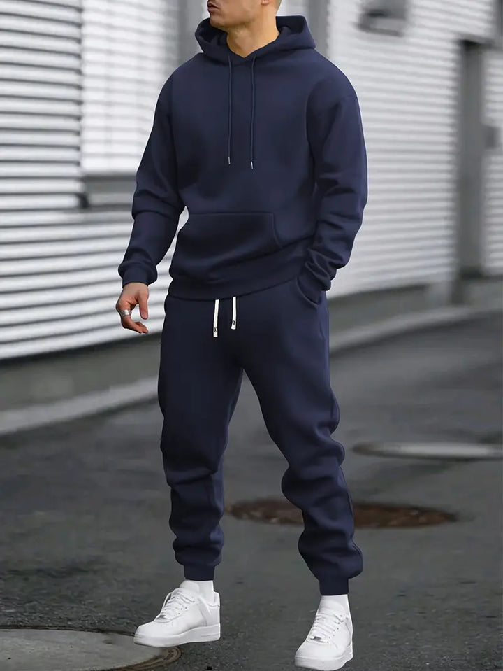 Ensemble homme sweat et pantalon décontracté élégant – Daniel – Bleu
