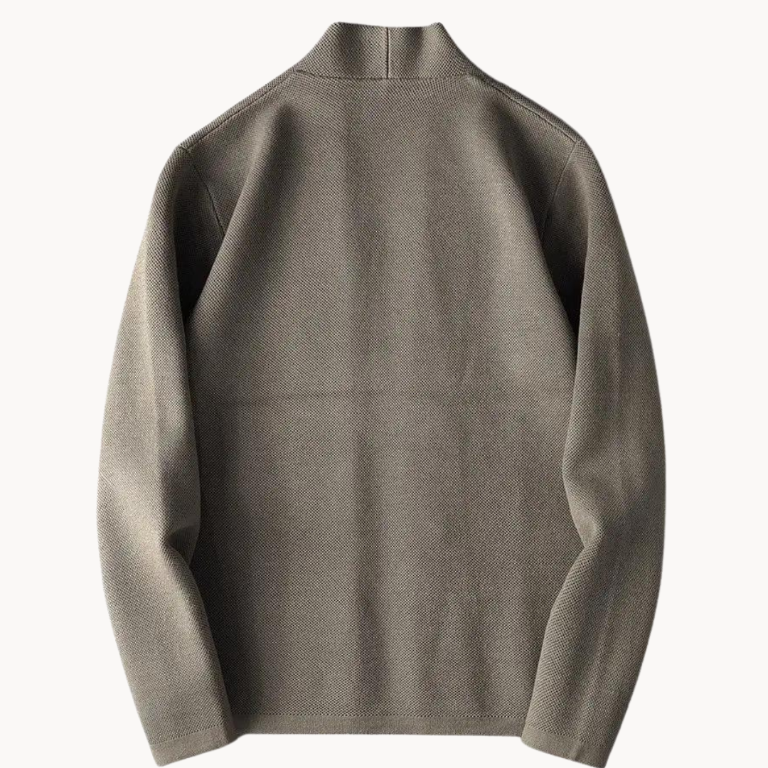 Cardigan homme coupe classique en maille texturée – Arthur – vue 4