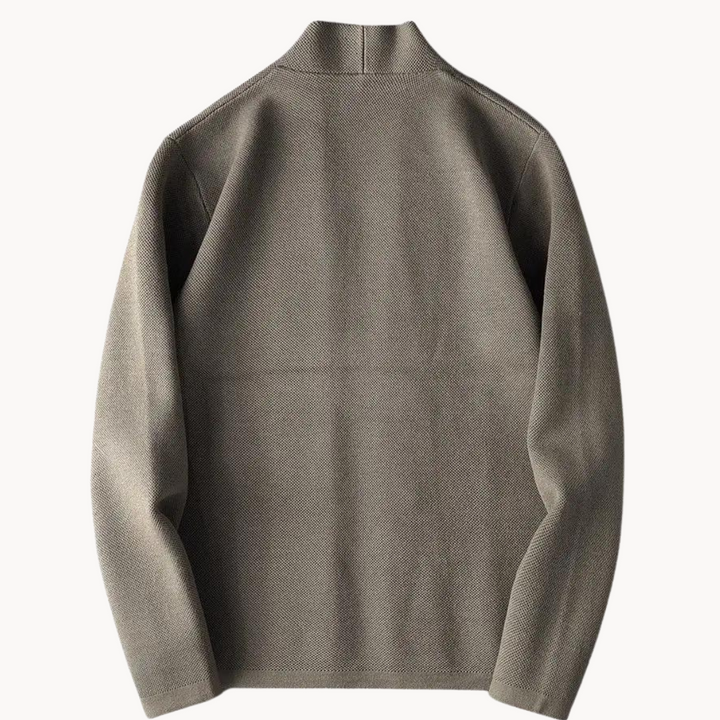Cardigan homme coupe classique en maille texturée – Arthur – vue 4