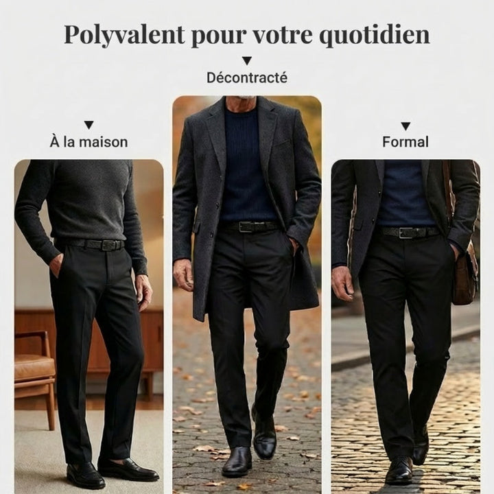 Pantalon de costume homme stretch coupe droite – Maxime - vue 8