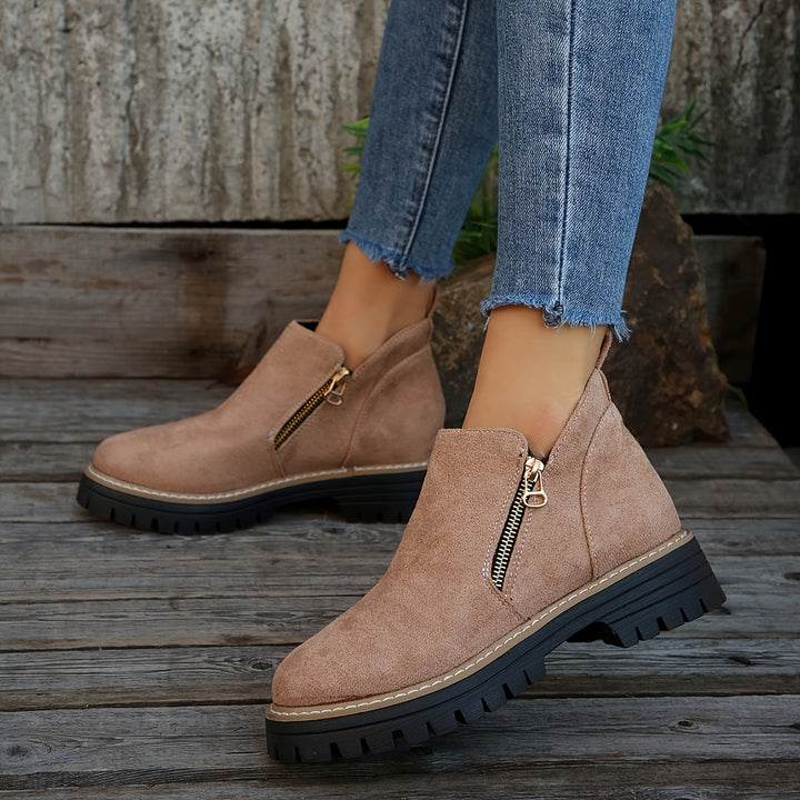 Bottes orthopédiques femme à zip et semelle antidérapante – Raely – vue 14