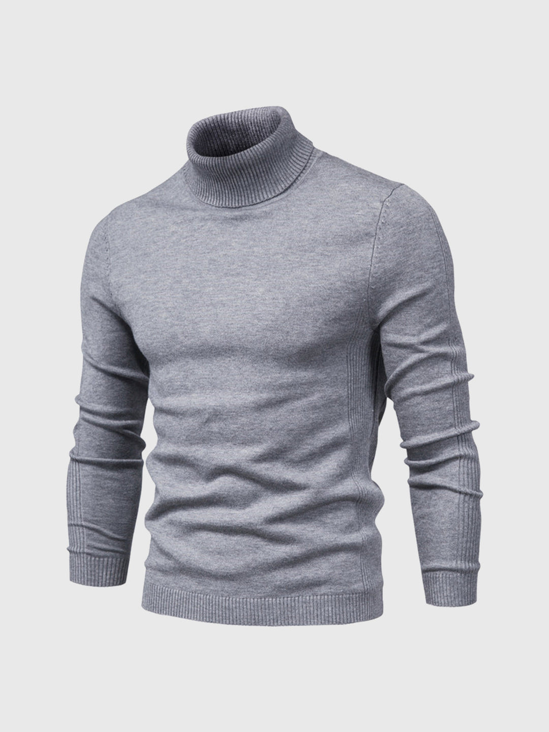 Pull col roulé homme en coton doux coupe ajustée – Bastien – vue 12
