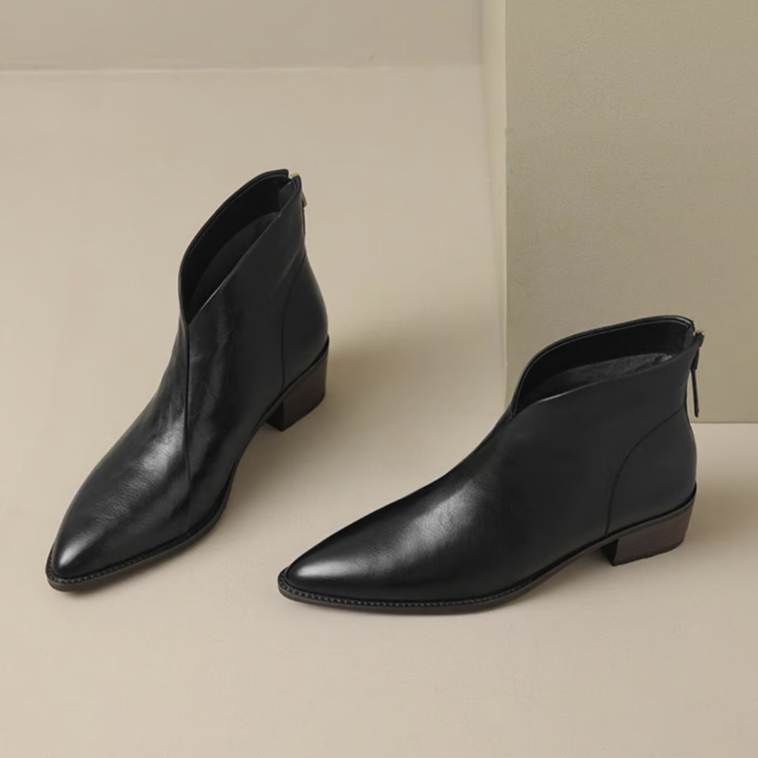 Bottines femme élégantes à talon bas – Felly – vue 1