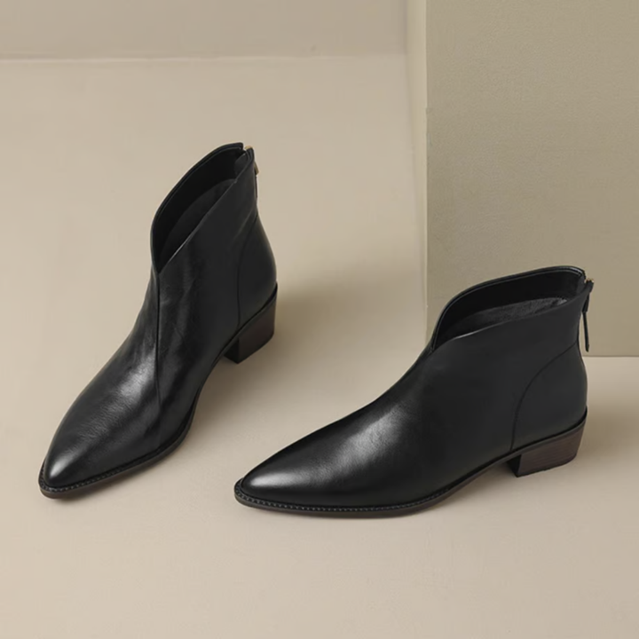 Bottines femme élégantes à talon bas – Felly – vue 1