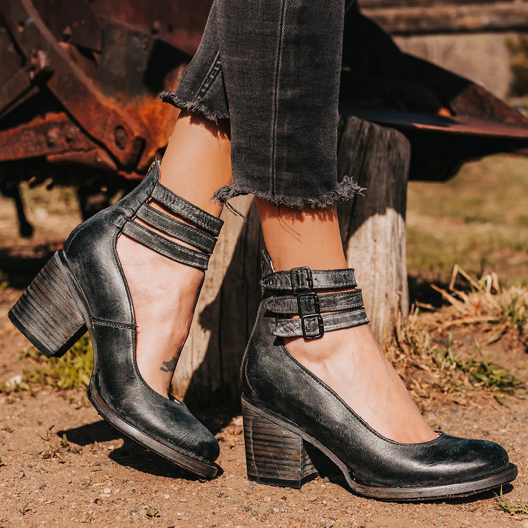 Bottines femme élégantes et confortables – Cassiopée – Noir