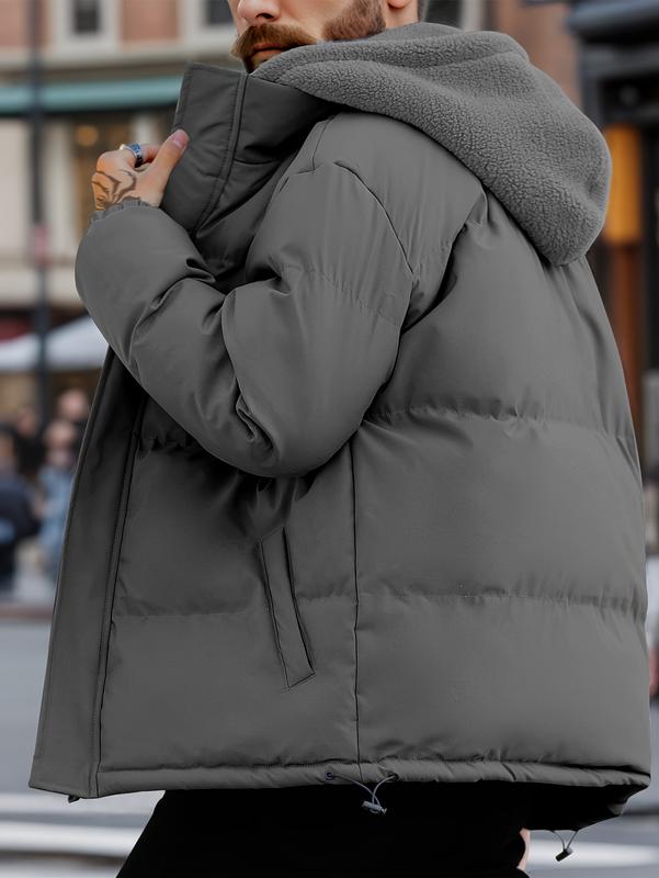 Doudoune homme matelassée à capuche doublée polaire – Mathis - vue 6