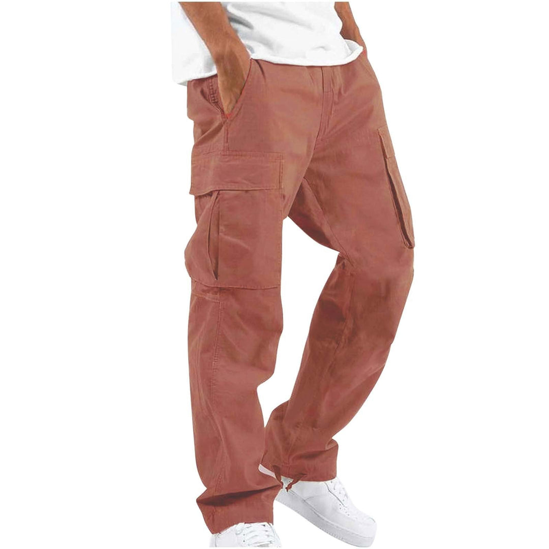 Pantalon cargo homme ample en coton mélangé à chevilles resserrables – Florian - vue 8