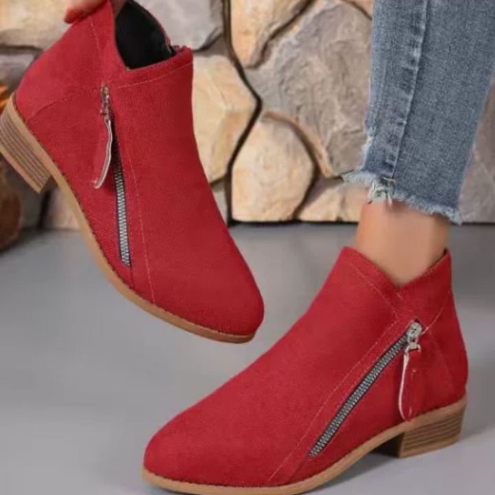 Bottines élégantes femme à soutien orthopédique et zip – Friana – vue 5