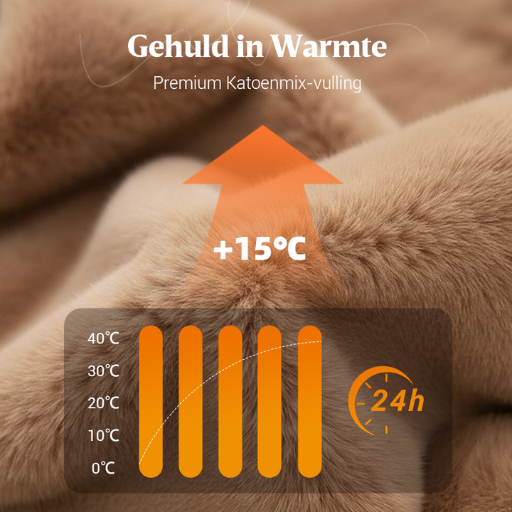 Doudoune oversize femme à capuche mêlant peluche et matelassé – Capucine - vue 5