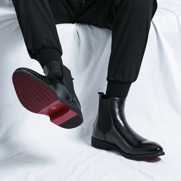 Bottes homme en cuir élégantes – vue 3