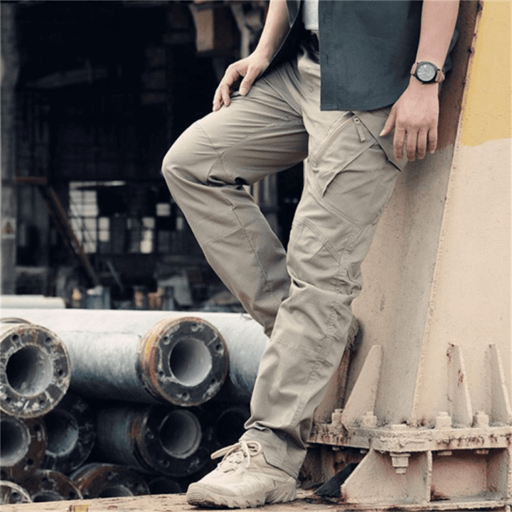 Pantalon cargo homme déperlant multi-poches coupe droite – Mathis - vue 4
