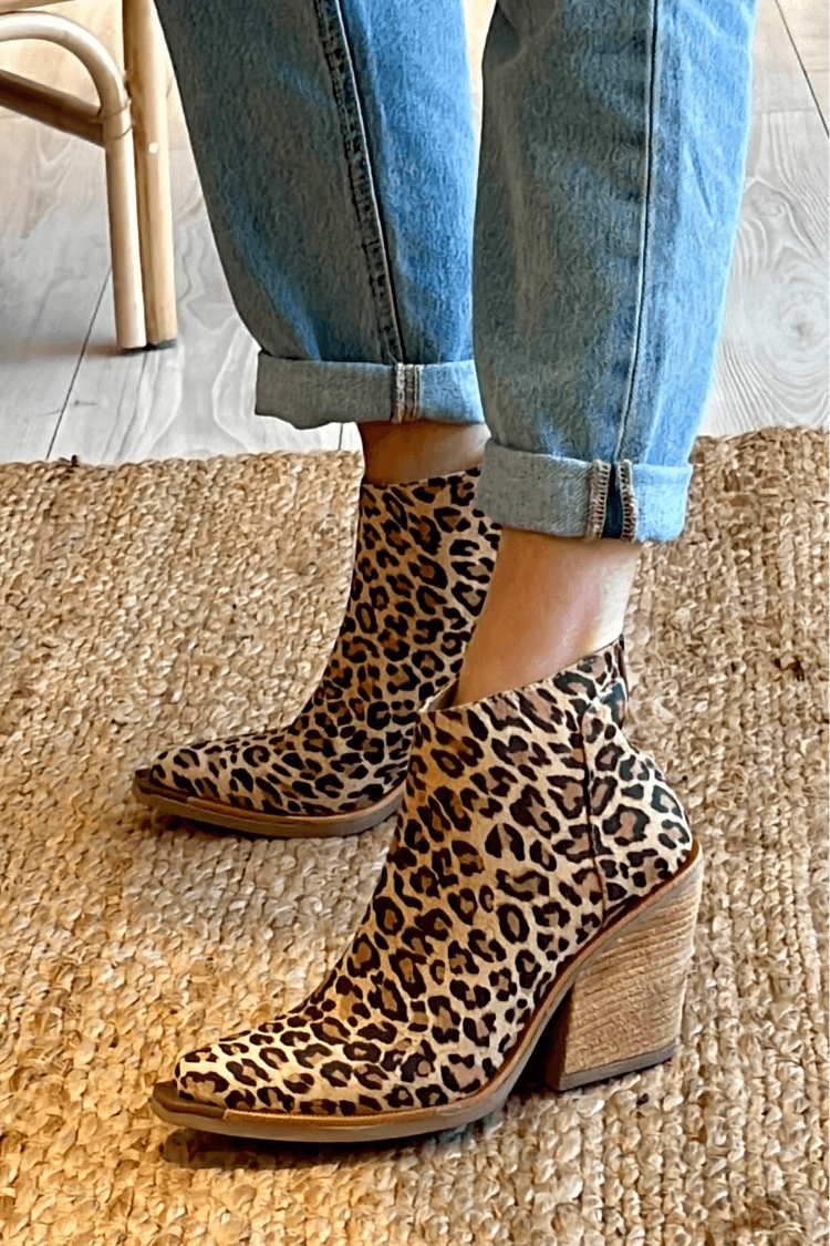 Bottes cowboy femme à bout pointu et talon robuste – Ava – vue 4
