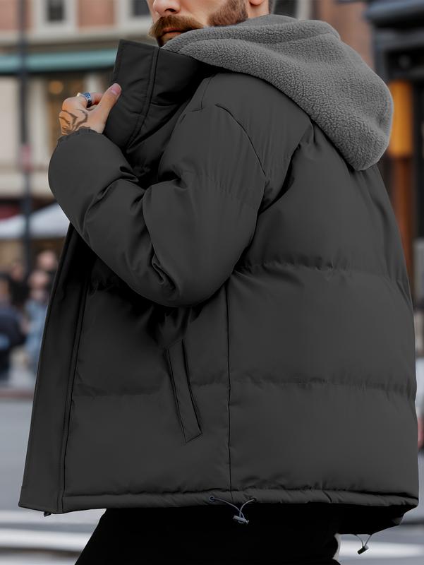 Doudoune homme matelassée à capuche doublée polaire – Mathis - vue 4