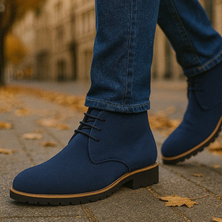 Chukka boots homme effet daim à lacets et semelle crantée – Maxime - vue 6