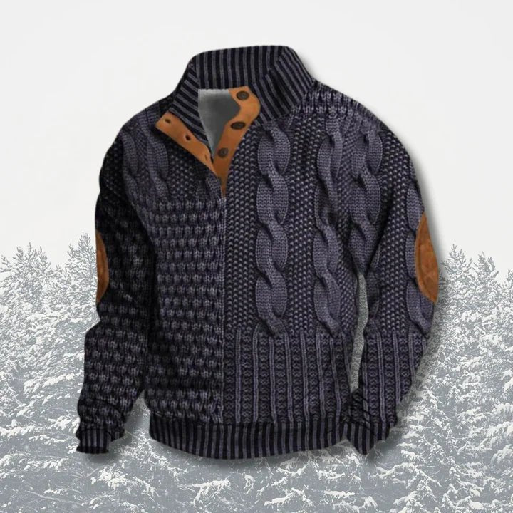 Pull homme en maille douce et polyvalent – Phillipp – Gris