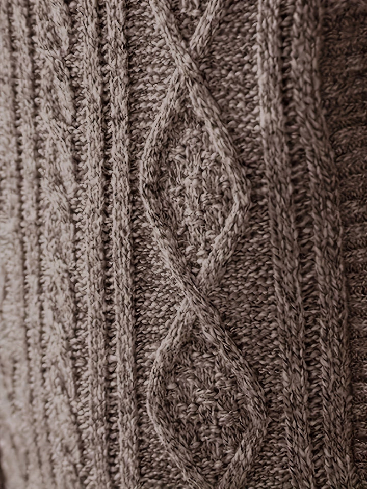 Cardigan zippé homme en maille torsadée à col montant – Henrik – vue 23