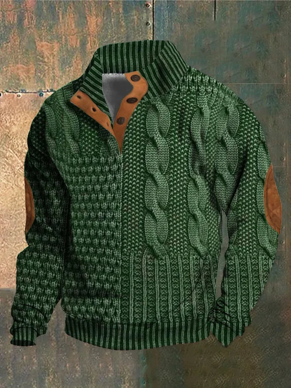 Pull homme en maille douce et polyvalent – Phillipp – Vert