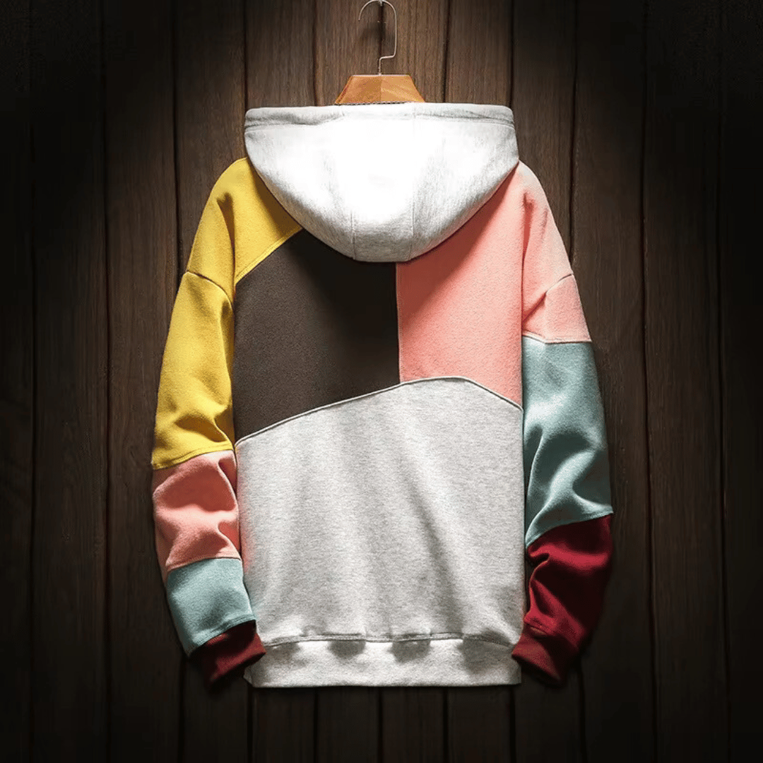 Sweat à capuche homme color block à poche kangourou – Nathan - vue 7