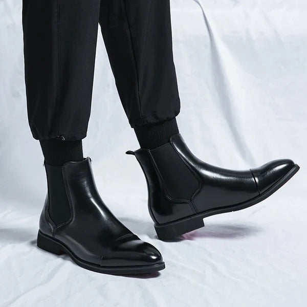 Bottes homme en cuir élégantes – vue 1
