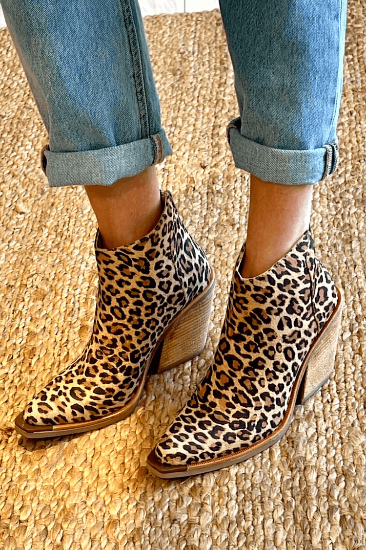 Bottes cowboy femme à bout pointu et talon robuste – Ava – vue 2