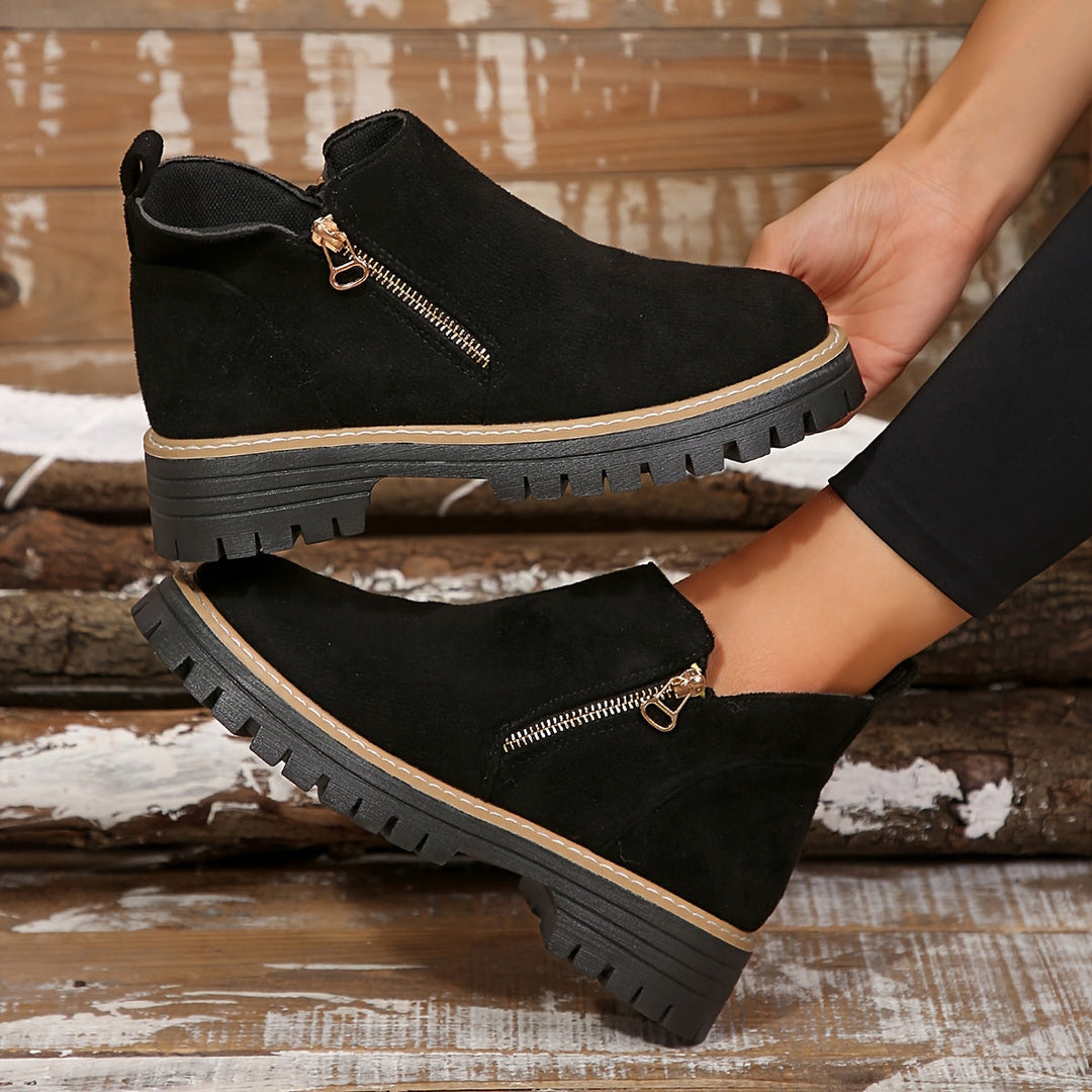 Bottes orthopédiques femme à zip et semelle antidérapante – Raely – vue 5