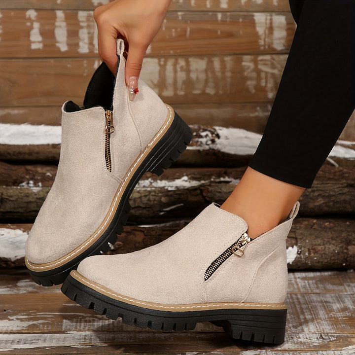 Bottes orthopédiques femme à zip et semelle antidérapante – Raely – vue 13