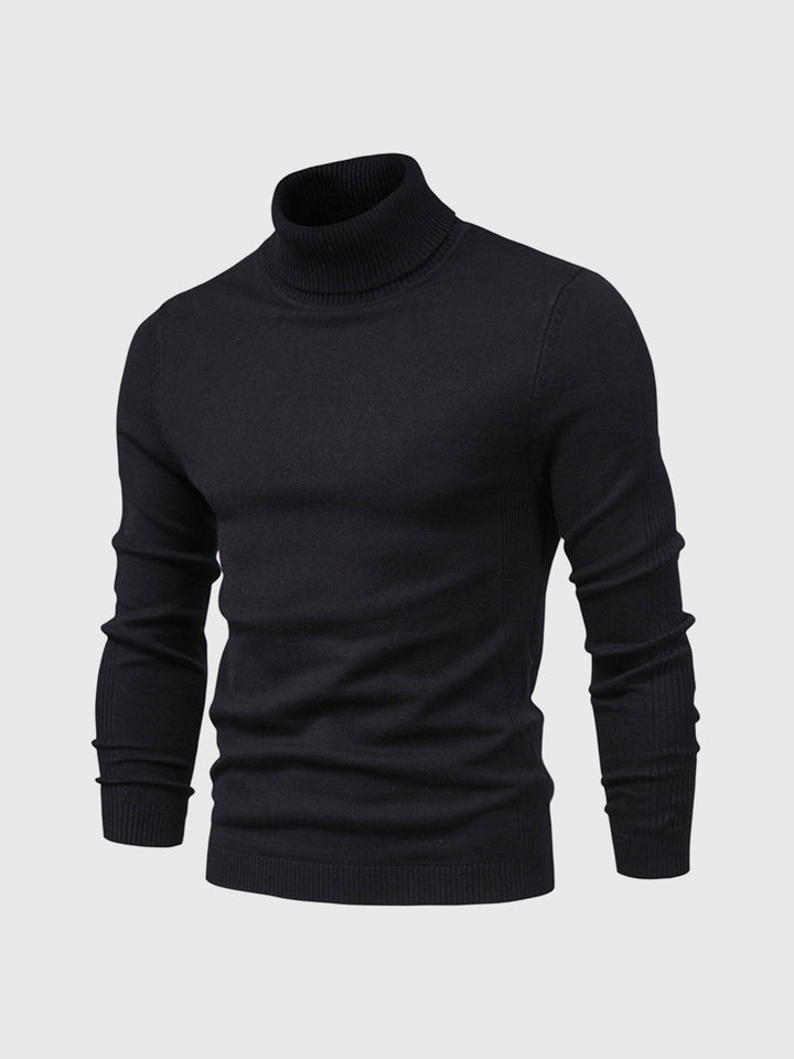 Pull col roulé homme en coton doux coupe ajustée – Bastien – vue 7