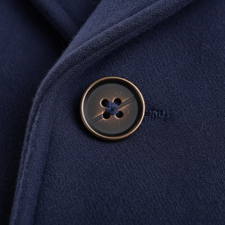 Manteau homme classique en laine à larges revers – Henri – vue 9